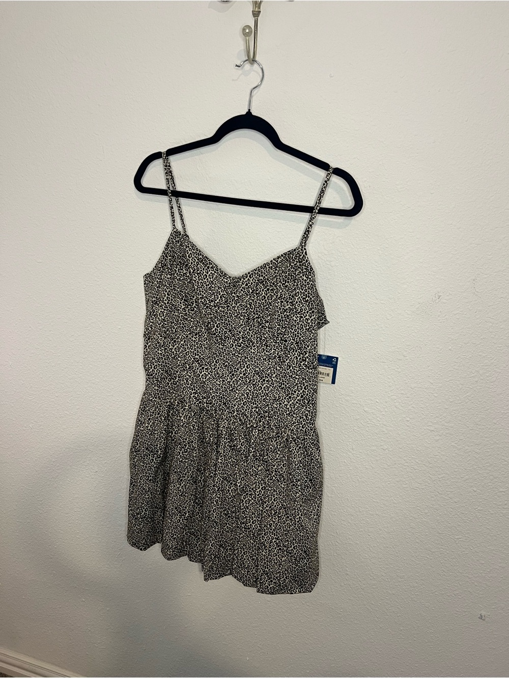 Arizona Jean Company Black and White Spotted Cami Mini Dress